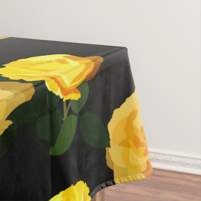 trendgelbe Blüte Tischdecke (Beispiel)