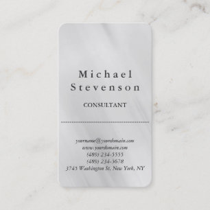 Trendgraue abgerundete Corner Business Card Visitenkarte