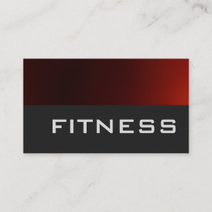 Trendgraue Red Fitness Sport Business Card Visitenkarte