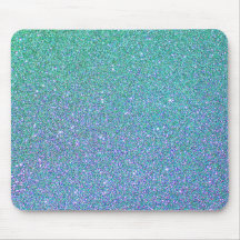 Trendgrün Aquamarin Blue Glitzer Pattern