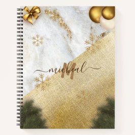 Trendgrün Verlass Gold Star Marble Individuelle Na Notizbuch
