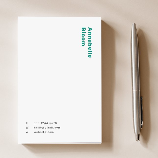Trendgrüne Moderne Minimalistisch einfach Post-it Klebezettel (Von Creator hochgeladen)