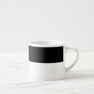 Trendig modern minimalist schwarz und weiß espressotasse