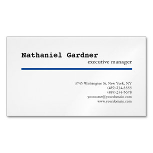 Trendig Schlicht kreativ Modernes, Minimalistisch Magnetische Visitenkarte