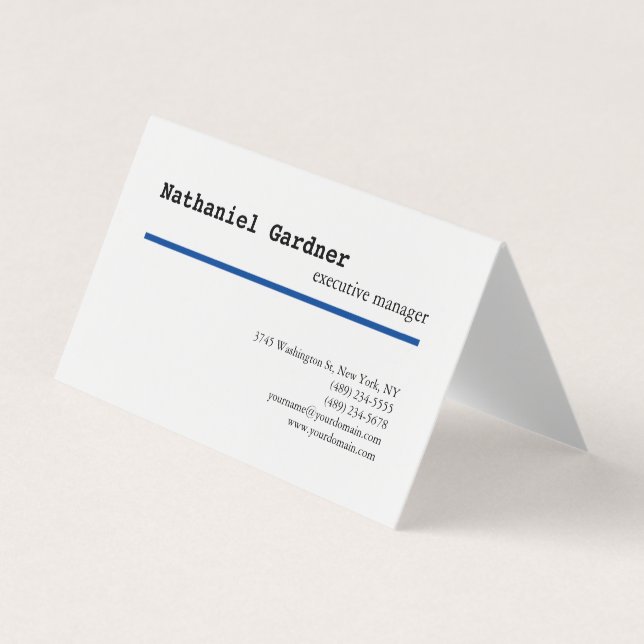 Trendig Schlicht kreativ Modernes, Minimalistisch Visitenkarten (Vorderseite)