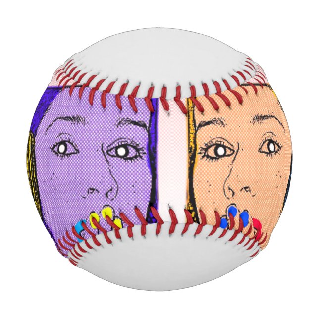 Trendig und bunt baseball (Vorderseite)