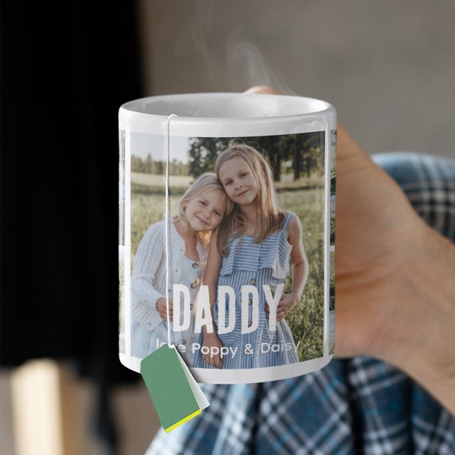 Trendige 5-Foto-Collage Daddy Kaffeetasse (Von Creator hochgeladen)
