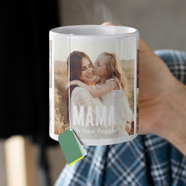 Trendige 5-Foto-Collage Mama Kaffeetasse (Von Creator hochgeladen)