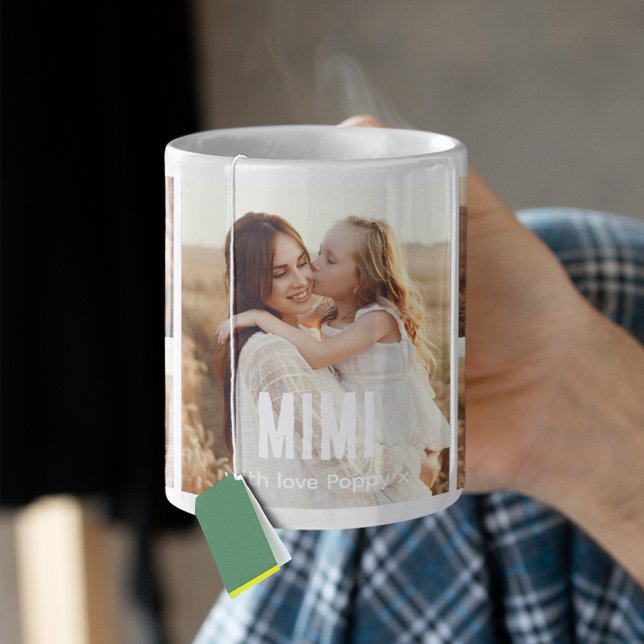 Trendige 5-Foto-Collage Mimi Kaffeetasse (Von Creator hochgeladen)