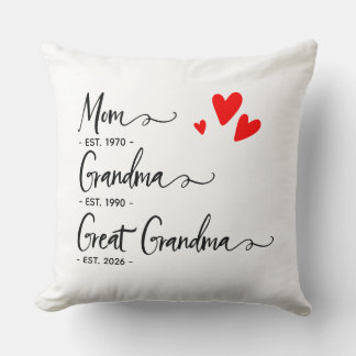 Trendige benutzerdefinierte Jahres-Mutter-Oma-Urom Kissen