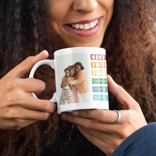 Trendige beste Freunde für immer Foto-Kollage Kaffeetasse