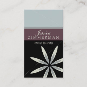 Trendige Bliss Lavendel Blue Business Card Visitenkarte