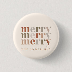 Trendige Bunte Frohe Weihnachtsgunst mit eigenem N Button