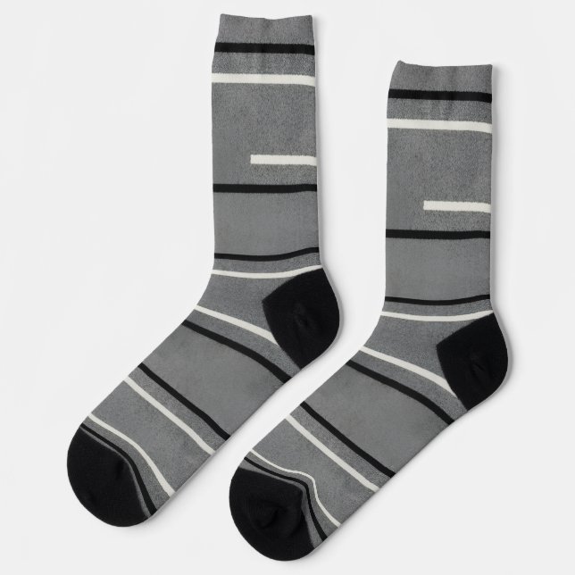 Trendige bunte gemusterte Socken (Linkes Detail)