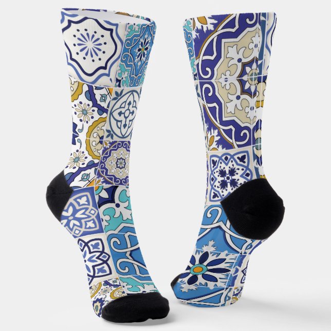 Trendige bunte gemusterte Socken (Gewinkelt)
