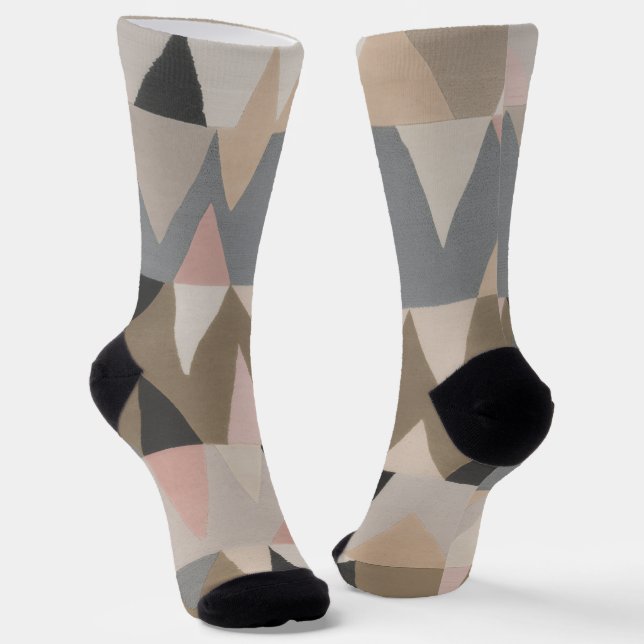 Trendige bunte gemusterte Socken (Gewinkelt)