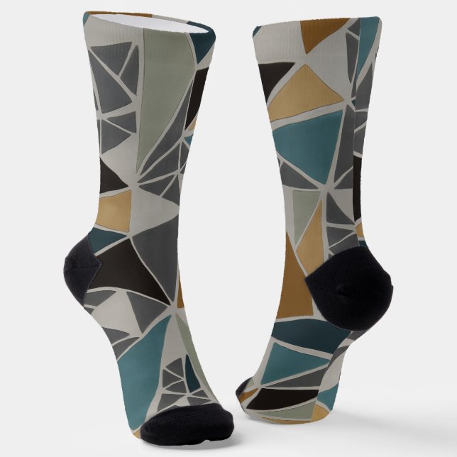 Trendige bunte gemusterte Socken (Gewinkelt)