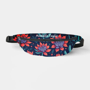 Trendige bunte Sukkulenten-Garten-Blumenmuster Bauchtasche