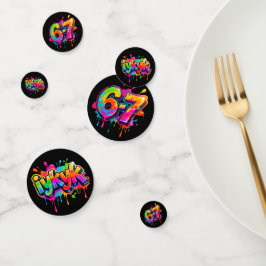 Trendige Bunte Teenager-Party IYKYK 6-7 67 Konfett Konfetti