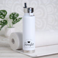 Trendige Chic Pilates Prinzessin Schwarze Typograf