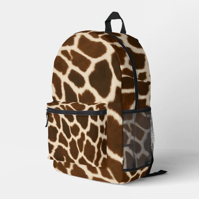 Trendige Elegante Kuh Imitate Leather Collection Bedruckter Rucksack (Rückseitige Ecke Rechts)