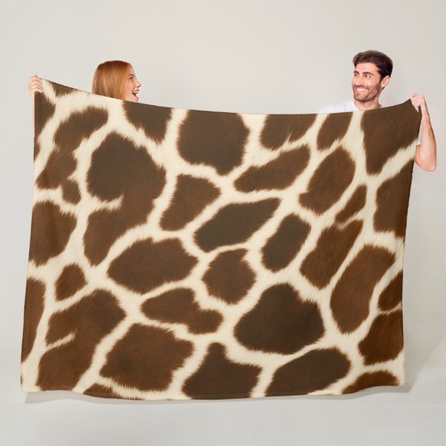 Trendige Elegante Kuh Imitate Leather Collection Fleecedecke (Beispiel)