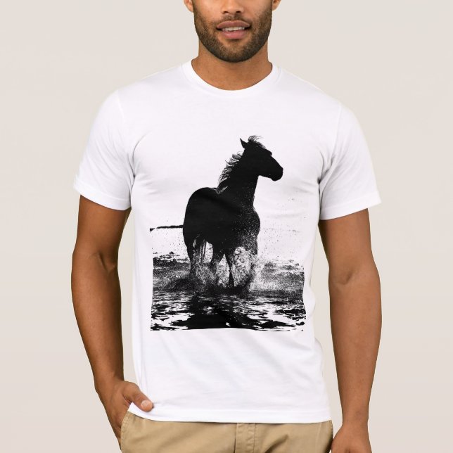 Trendige Elegante Moderne Pop Reiten Männer T-Shirt (Vorderseite)