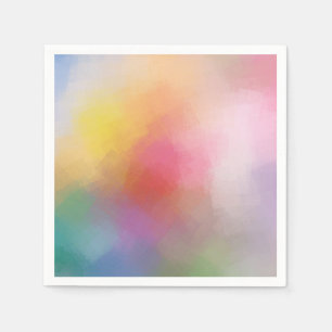 Trendige farbenfrohe abstrakte Kunst Elegant Moder Serviette