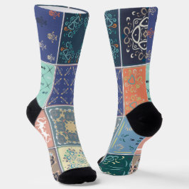 Trendige farbenfrohe Muster Socken