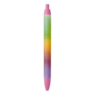 Trendige farbenfrohe Regenbogenfarben Vorlage Mode Kugelschreiber