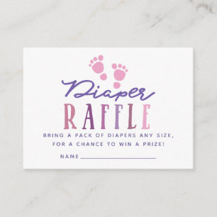 Trendige Farbvarianten Girl Baby Shower Windel-Raf Begleitkarte