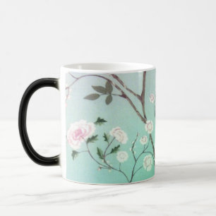 Trendige floralSchwarz/Weiß 325 ml Morphing Tasse