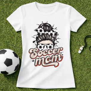 Trendige Fußball-Mutter-Cute-Style T-Shirt