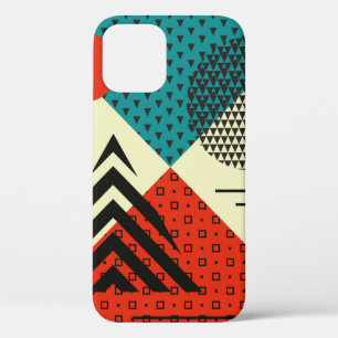 Trendige geometrische Elemente. Retrostil, PA Case-Mate iPhone Hülle