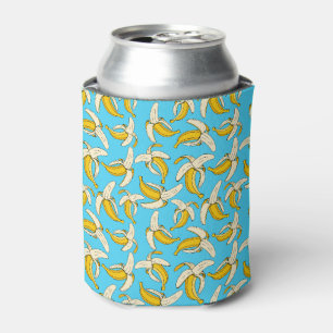 Trendige geschälte Bananen Pop Kunst Gemustert Dosenkühler