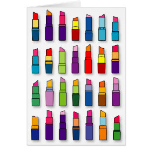 Trendige, girly Lippenstifte Muster