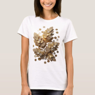 Trendige graue ABSTRACT ART Modeprint T-Shirt