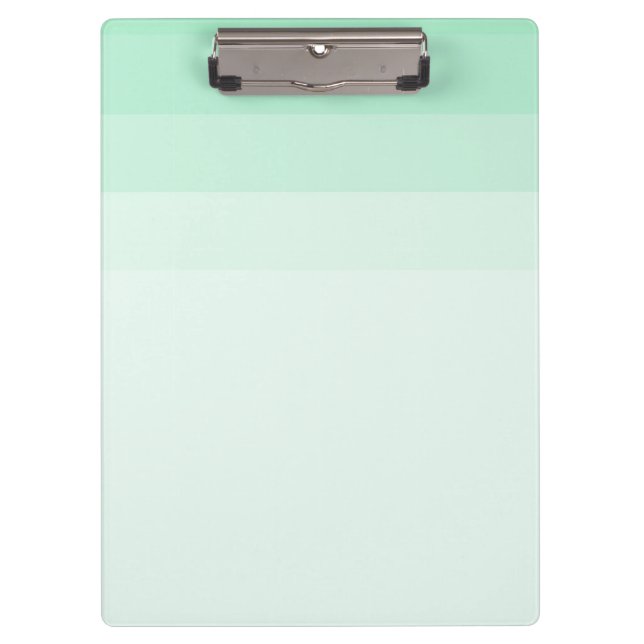 Trendige, grüne gestreifte, elegante moderne Vorla Klemmbrett (Vorderseite)
