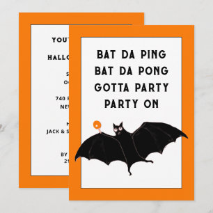 Trendige Halloween-Party-Einladungen Einladung