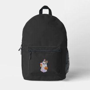 Trendige Halloween-Rhinstones-Geister Bedruckter Rucksack
