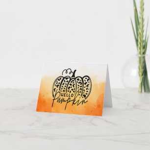 Trendige Hello Pumpkin Karte