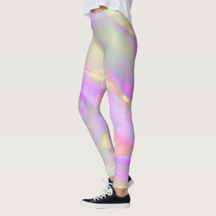 Trendige hübsche farbenfrohe abstrakte Wellen Leggings