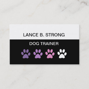 Trendige Hundetraining bearbeitbare Visitenkarten Visitenkarte