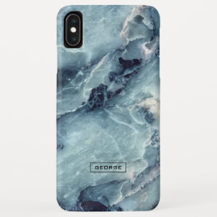 Trendige Imitat mit blauen Marmortönen Case-Mate iPhone Hülle
