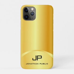 Trendige Imitate Gold Elegante Moderne Monogram Vo Case-Mate iPhone Hülle