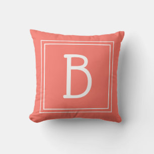 Trendige individuelle monogrammierte Buchstaben An Kissen
