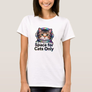 Trendige Katzenmutter Holografisches Weltraumkatze T-Shirt