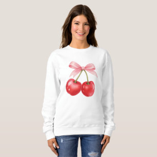 Trendige Kirsch-Kokette Sweatshirt