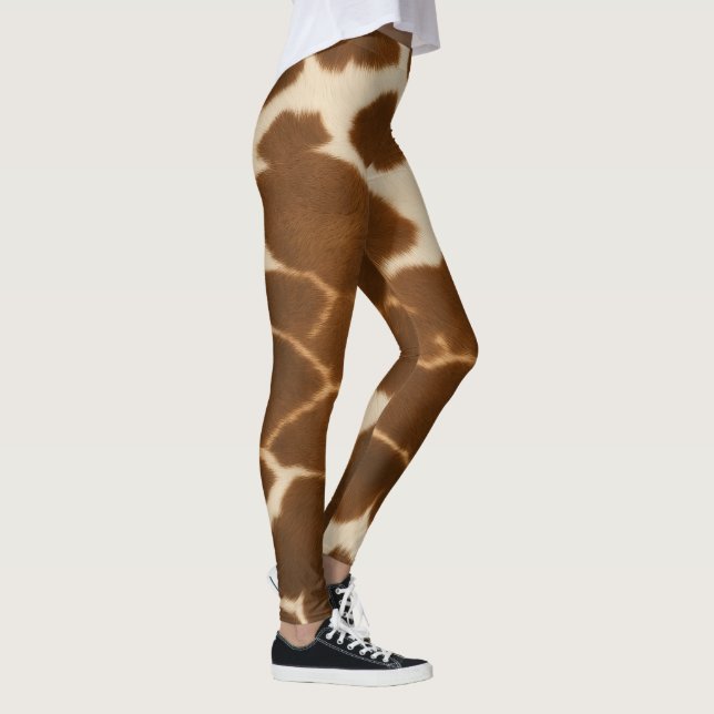 Trendige Kuh Imitate Leather Elegante Collection Leggings (Rechts)