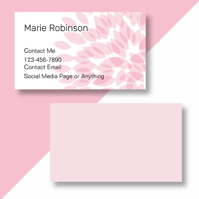 Trendige Ladys Personal Contact Business Cards Visitenkarte (Von Creator hochgeladen)